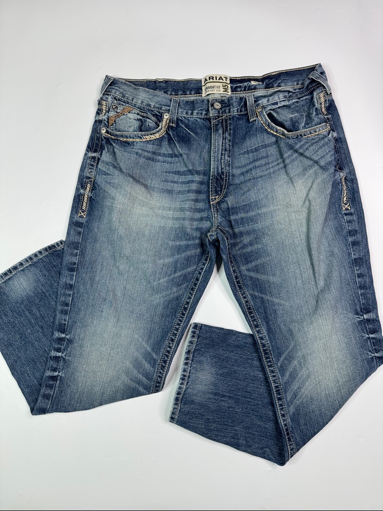 Ariat M5 Straight Low Rise Straight Fit Straight Leg Gambler Jeans Size 40x30